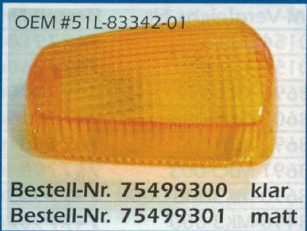 Paire De Clignotants Arrière Droit+gauche Pour Yamaha XVZ 1300 Venture 1989