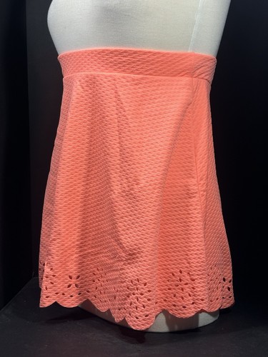 Girls Skirt Brite Orange Size Large Stoosh Brand Made In USA Waist 28"x18"Long - Picture 3 of 15