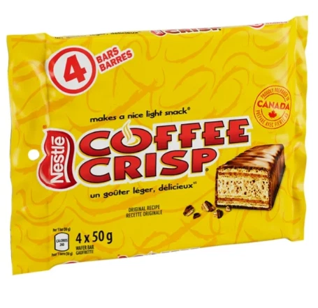 Barras de obleas de café de chocolate crujientes multipack, 4 x 50 g Foto 2 de 4