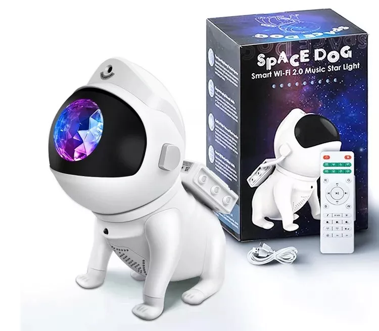 Space dog vibe lights galaxy star sky led projector lights wifi Alexa Bluetooth