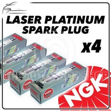 4x NGK SPARK PLUGS Part Number BKR6EQUP Stock No. 3199 New Platinum SPARKPLUGS