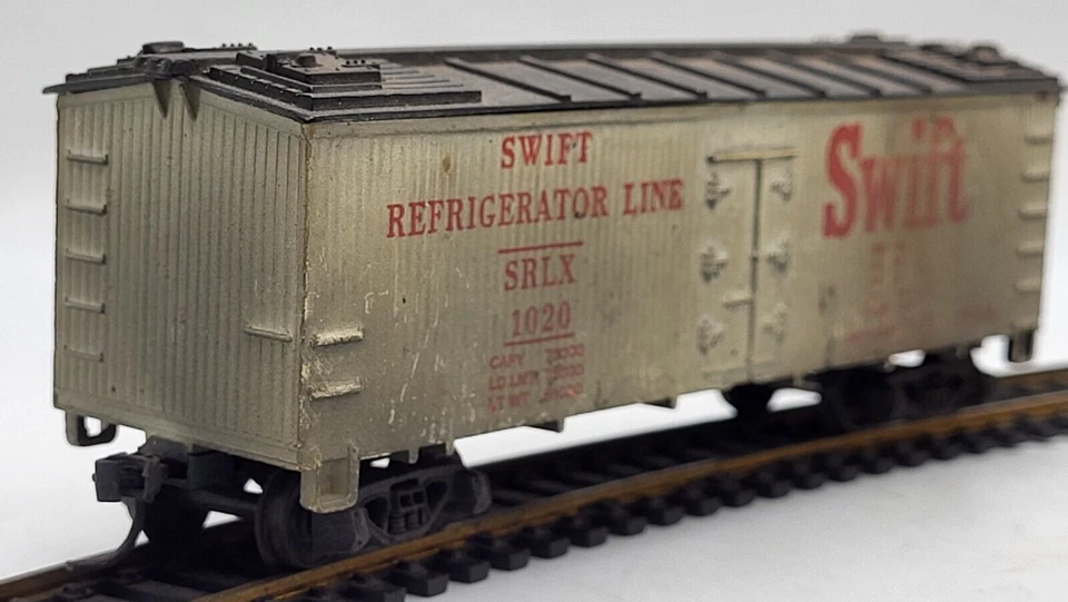 Kadee Escala HO Swift SRLX 1020 Frigorífico Tren Vagón Ferrocarril Fábrica Sucio, Excelente Estado Foto 3 de 4