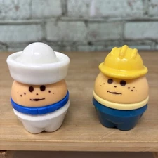 Vtg Little Tikes Toddle Tots Chunky Sailor & Construction Worker Hard Hat Lot-2