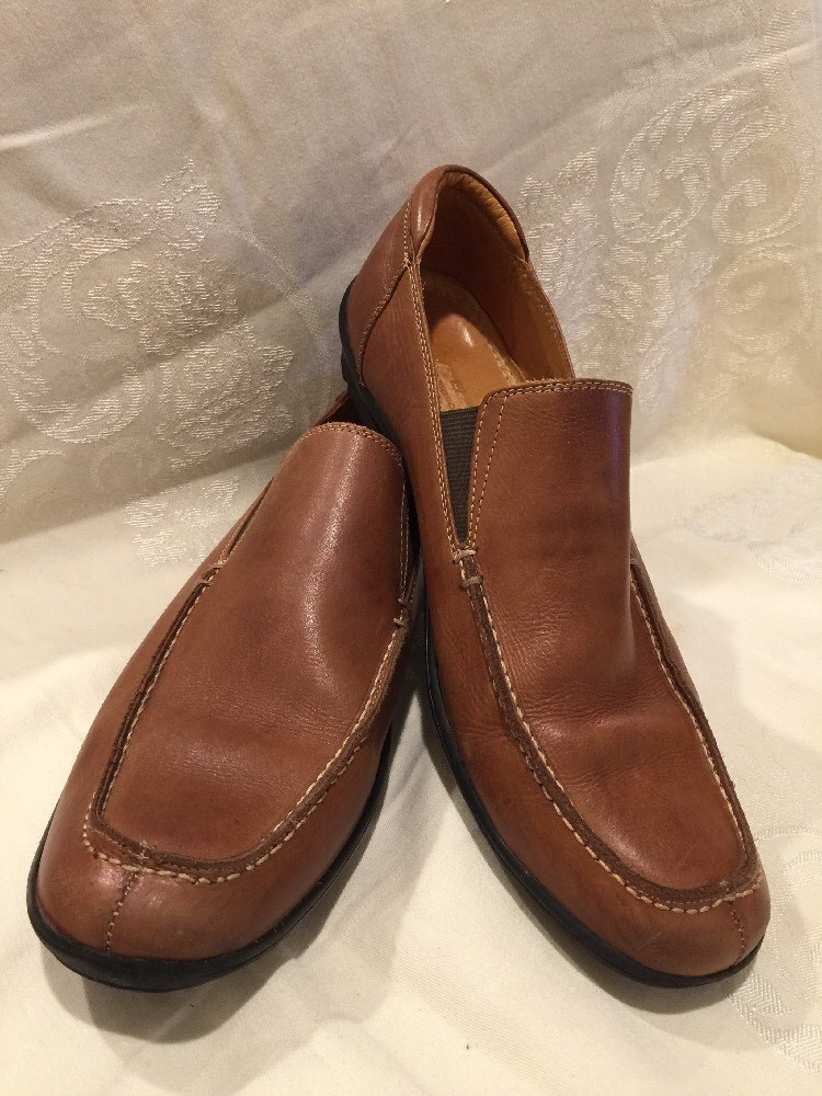 Sandro Moscoloni Solid Tan Leather Dress Casual Driving  display picture 2