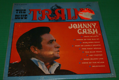 Johnny Cash The Blue Train LP In Original Shrink & Hype Sticker; Share 5002 Oop