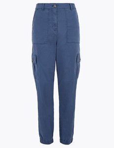 navy ankle grazer trousers womens