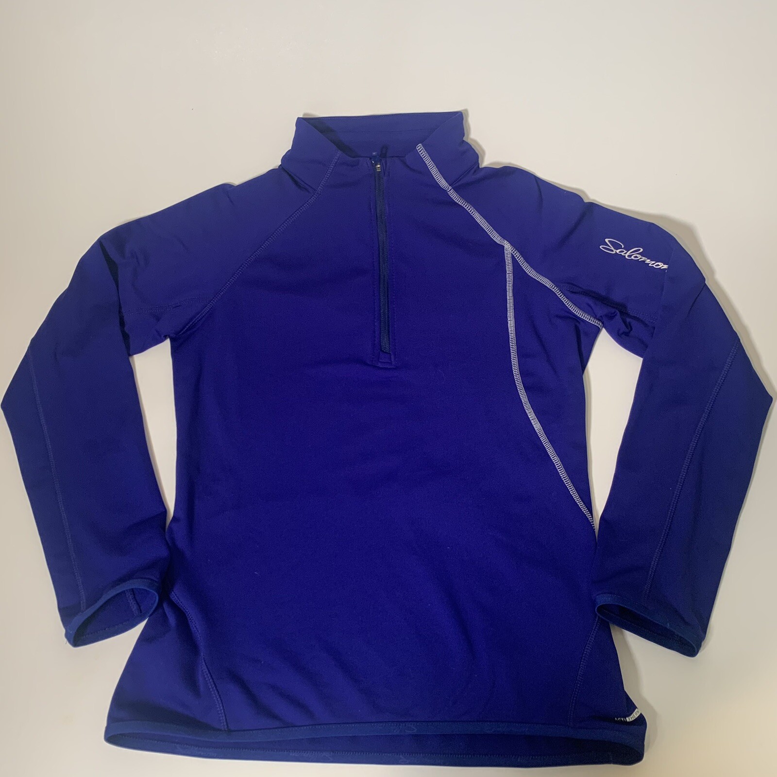 Giacca Salomon Acti Therm 1 4 Zip Donna Piccola Corsa Bici Sci Atletica