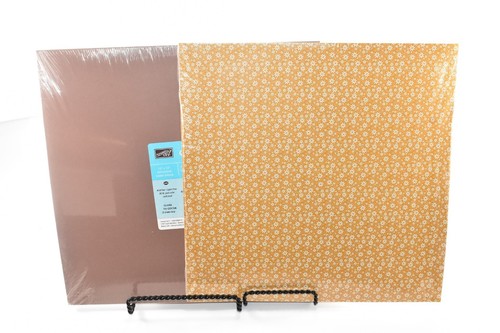 PRINT MORE MUSTARD DOUBLE SIDED PAPER & CLOSE TO COCOA CARDSTOCK 12" X 12" NEW - Picture 2 of 11
