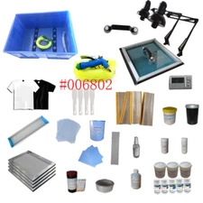 TechTongda T-Shirt Screen Printing Equipments & Materials Kit Newest Unopened   