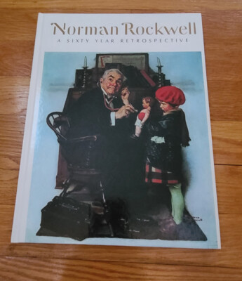#ad Vintage Norman Rockwell A Sixty Year Retrospective Hardcover Book 1972 $10.00