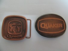 2 Quaker Oats Vintage belt buckles