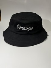 Black One Size Fits All Bucket Hat With Paradise