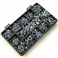 Image of 8g (4.2mm) ZINC FLANGE POZI SELF TAPPING SCREWS SCREW PAN HEAD AB POINT