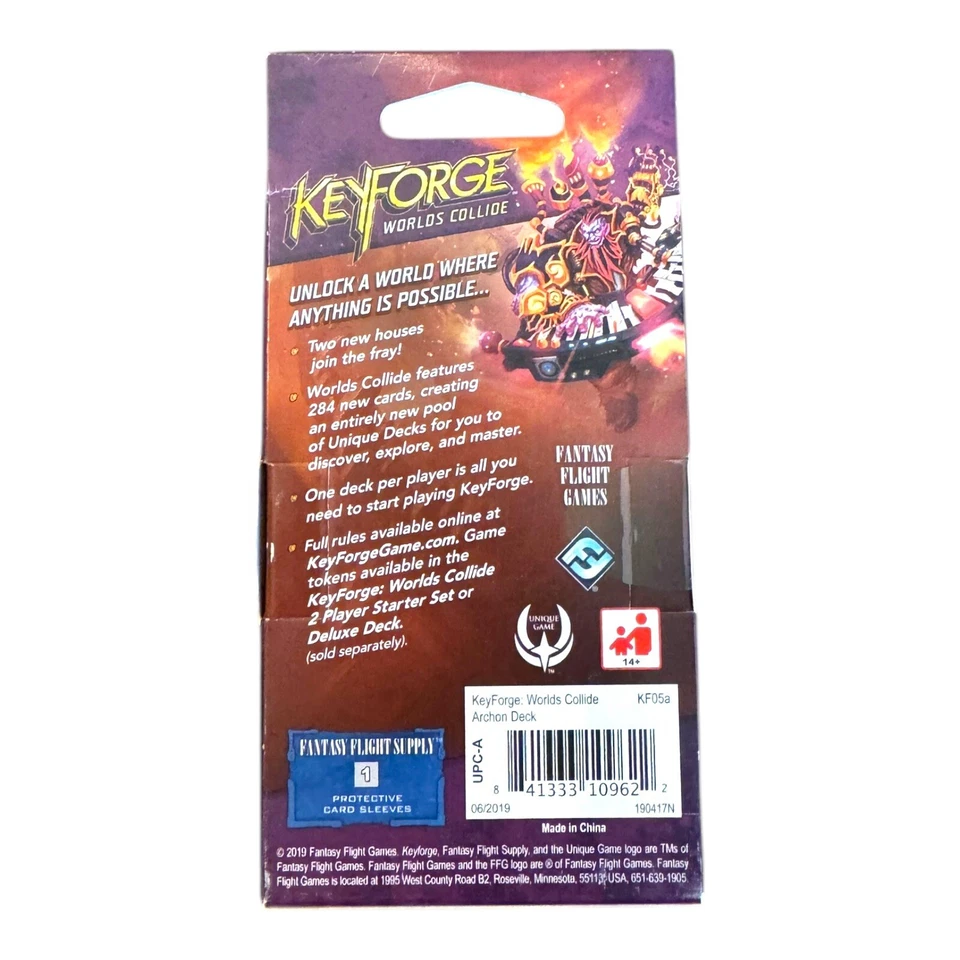 Keyforge Deck Call of Archons (abierto) + World’s Collide Lote de 5 Sellados Ver Fotos Foto 3 de 4