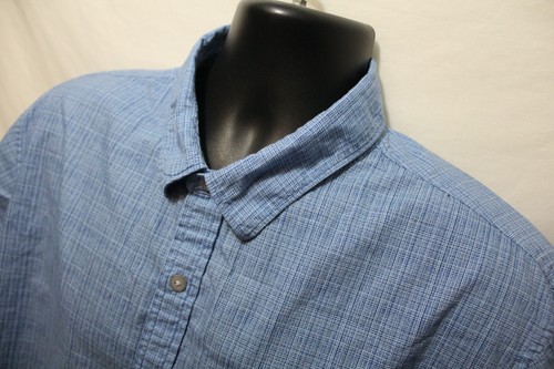 Smart Temp Shirt Blue Plaid Size 