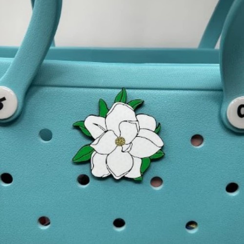 Baglets - Magnolie Anhänger - dekorative Charms für Tragetaschen - Bild 2 von 3