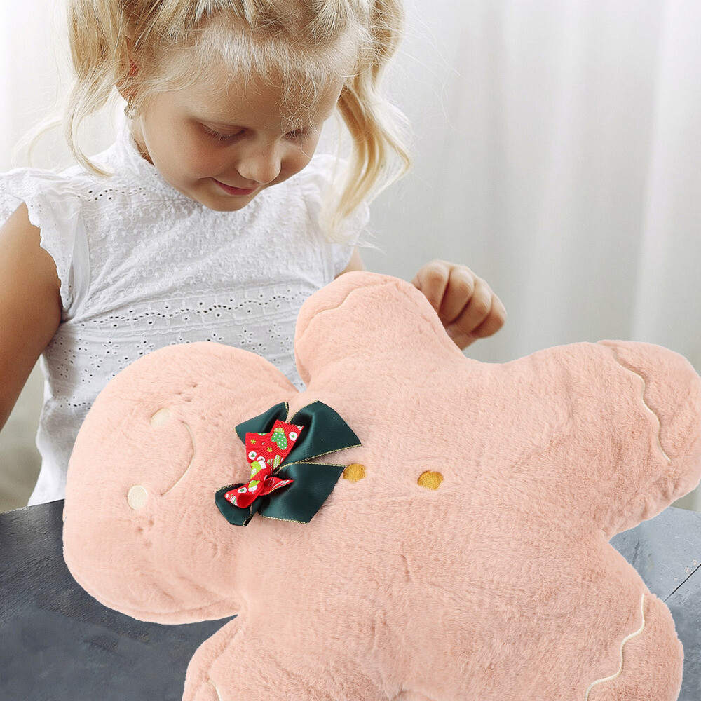 Lebkuchenmann-Kissen - Süße Weihnachtsdekoration 38cm