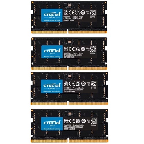 64GB (4X 16GB ) Crucial DDR5 5600MHZ PC5-44800 SODIMM Memory Ram CT16G56C46S5