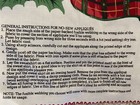 CHRISTMAS HOLIDAY PLAID FABRIC APPLIQUES - BOWS, HOLLY, ORNAMENTS AND TEDDY BEAR — photo 7