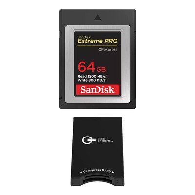 SanDisk Extreme PRO 64GB CFexpress Type-B Memory Card, with Memory Card Reader
