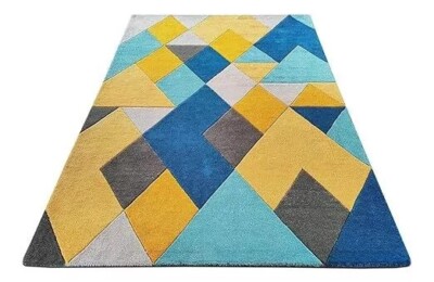 Hand Tufted New Modern Rug Hand made Soft 100% New Zealand Wool Rug Area Rug