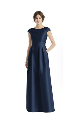 alfred sung cap sleeve pleated skirt dress with pockets ALFRED SUNG | Dresses | Alfred Sung Capsleeve Pleated Cocktail Dress