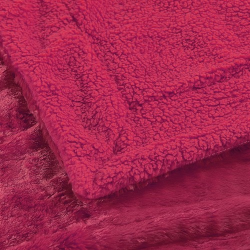 Plain Faux Fur Throw Blanket with Sherpa Back Plush Soft Warm for Bed Couch Sofa - Picture 56 of 117