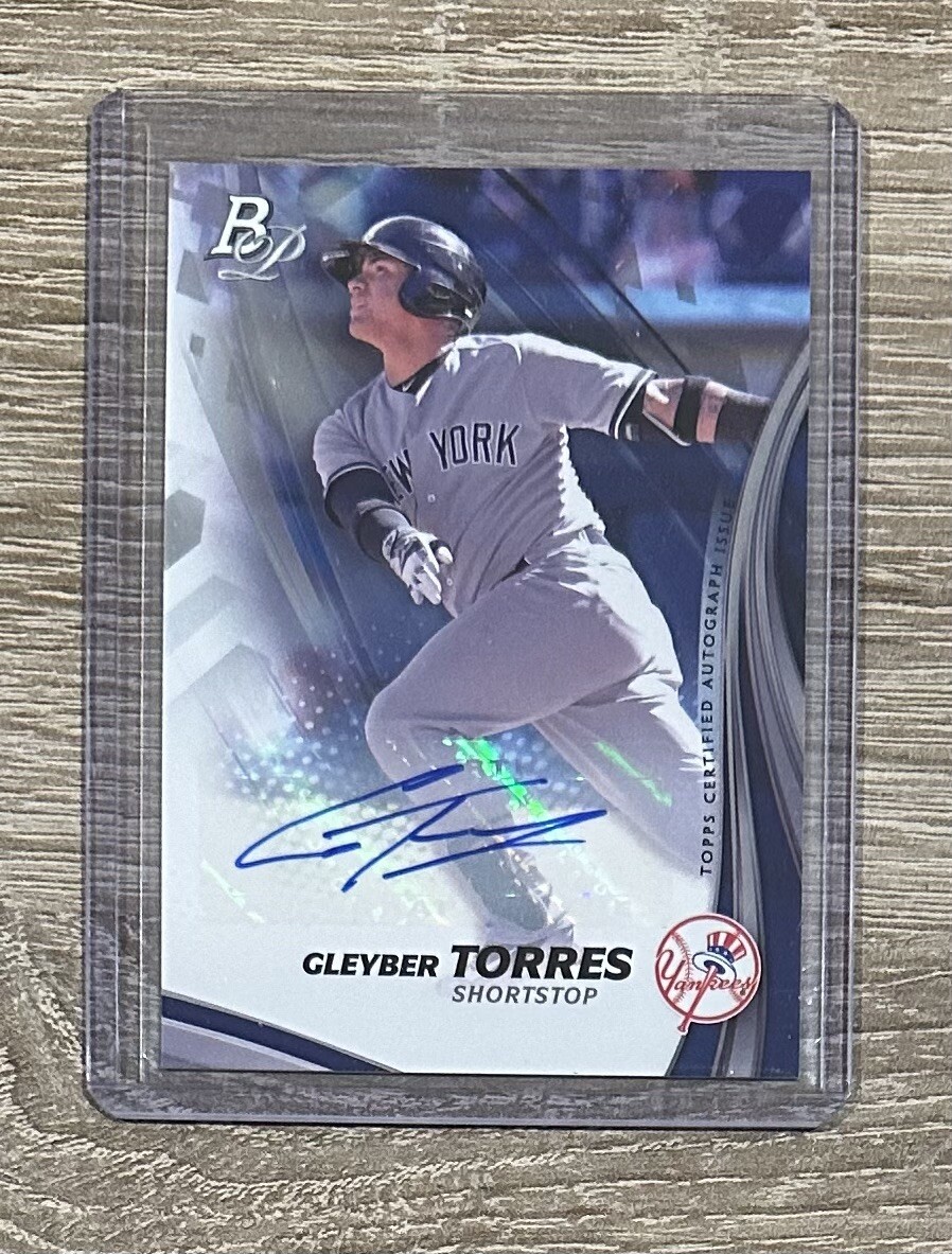 スポーツ選手 2017 bowman chorme torres refractor auto 2017 bowman chrome gleyber torres auto refractor Psa 9 297
