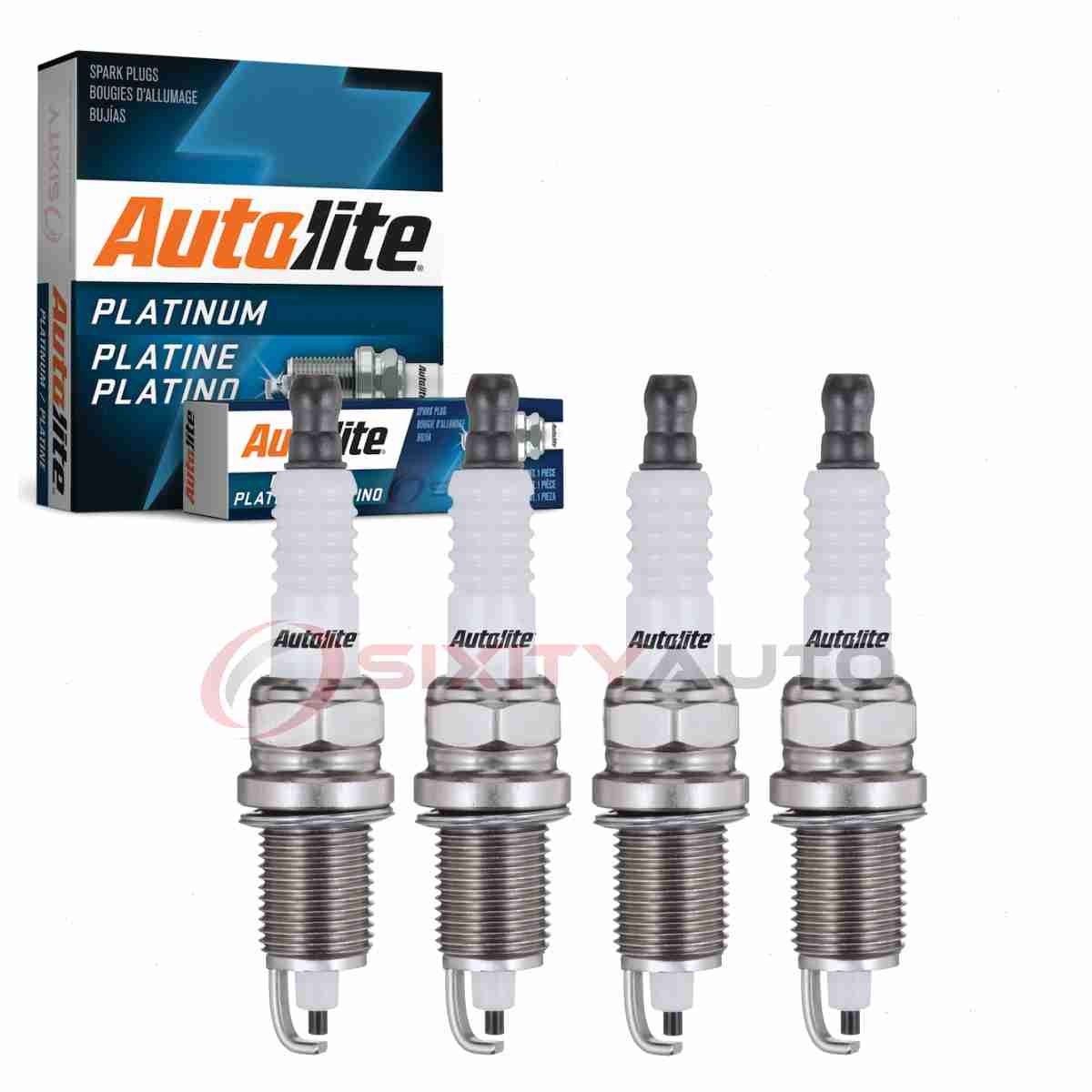 4 pc Autolite Platinum Spark Plugs for 1983-1985 Jeep Scrambler 2.5L L4 yh