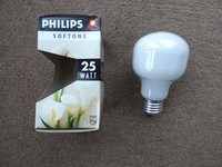Philips GlüHlampe T60, E27, 25W, Opal, Weiß, Softone
