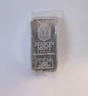 Mason Mint Ten (10) Troy Oz .999 Silver Bar