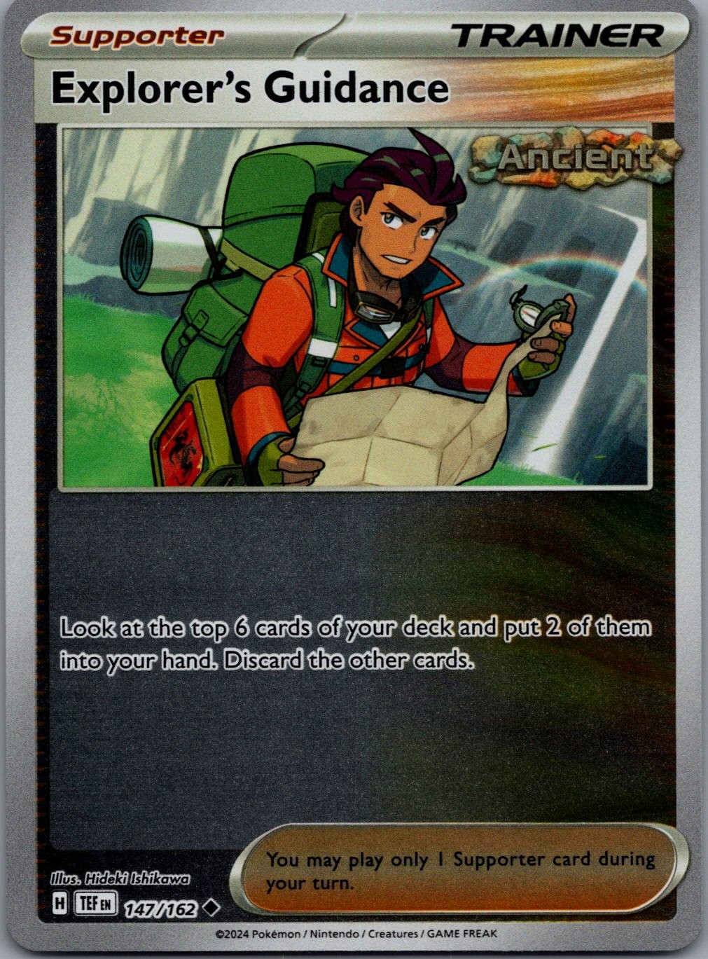 Explorer's Guidance 147/162 UC Temporal Forces Pokemon Reverse Holo Near Mint
