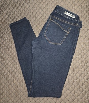 Express Womens Size 0R Zelda Ultra Low Rise Slim Fit Jean Jeggings Blue