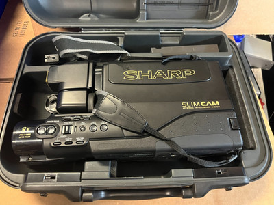 Sharp VL-L62 VHS Reporter Camcorder -  Black - SlimCam with Case