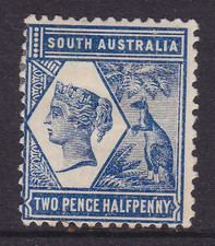 SOUTH AUSTRALIA 1895 2&frac12;d Blue Violet QV Kangaroo MINT/MH SG 223 (SF20)
