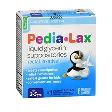 Pedia-Lax Liquid Glycerin Suppositories Laxative Box Of