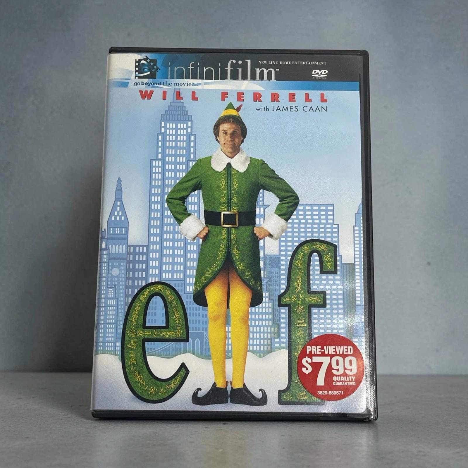 Elf 2-Disc DVD Wide & Full Screen Will Ferrell James Caan Christmas Fast Ship