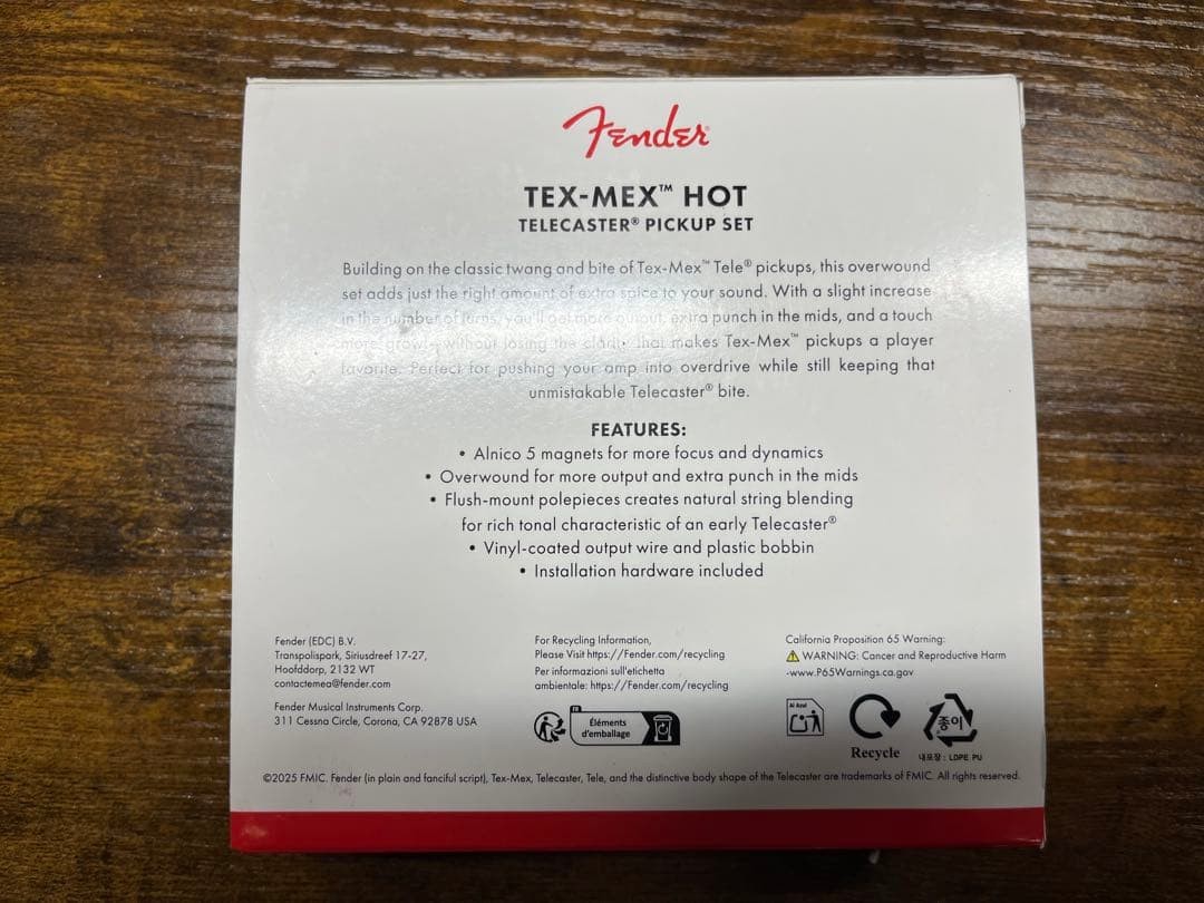 Fender Tex-Mex Hot Telecaster Pickup Set | eBay