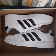 adidas Grand Court 2.0 Women s Tennis Shoes White/Black US 9 Medium
