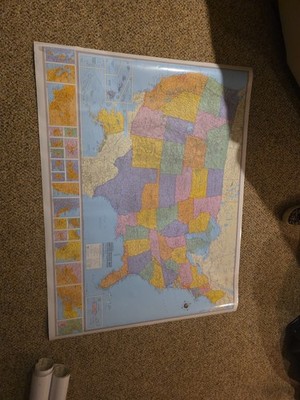 Hammond Collector Series United States Map / Lambert Conformal Conic Projection