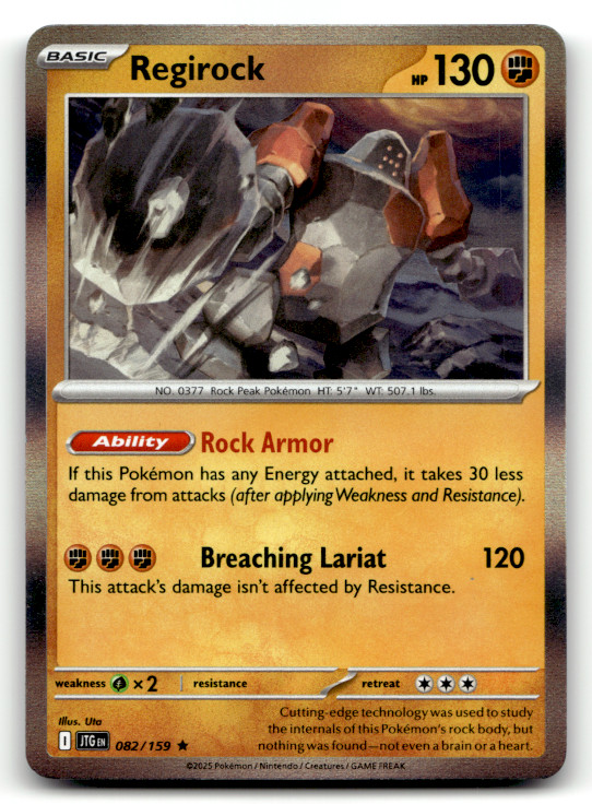 Regirock 082/159 Holo Rare SV09: Journey Together LP