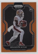 2020 Panini Chronicles Prizm Black Orange 75/75 Brandon Aiyuk #PB-14 ni4