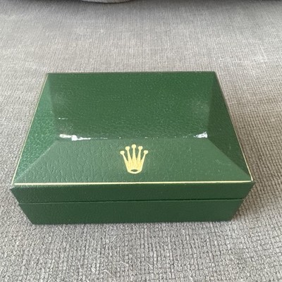 VINTAGE GENUINE ROLEX pyramid Green watch box With Replacement Pillow