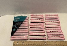 34 Salon Care Professional Perm Rods 1/2" Pink 29256, Pre-Owned