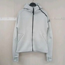Adidas Z.N.E Mint Gray Hooded Sweatshirt - Pre-Owned, Casual Wear