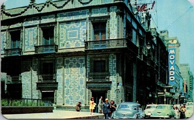 Vintage Mexico Postcard Casa De Los Azulejos Sanborns House Of Tiles Vistacolor
