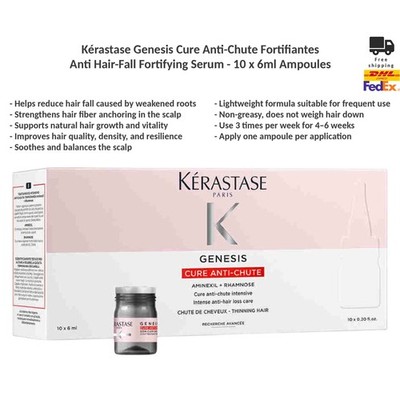 Kerastase Genesis Anti Hair Fall Ampoules Cure Anti-Chute Fortifiantes 10x6ml