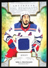 2020-21 Upper Deck Artifacts NHL Remnants Mika Zibanejad New York Rangers #NR-MZ