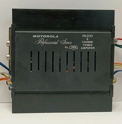 Professional Series By ARA 4 Channel Motorola Auto Amp Untested Vintage 