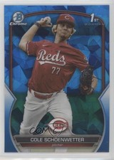 2023 Bowman Chrome Draft Sapphire Edition Cole Schoenwetter #BDC-116 1d9q
